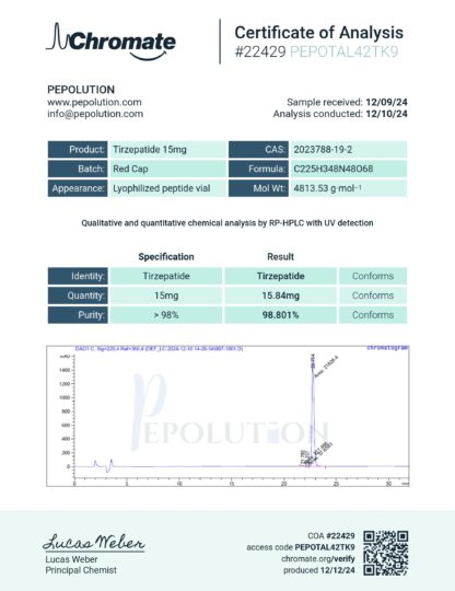 Tirz 15mg 5 Vial Bundle - Image 2