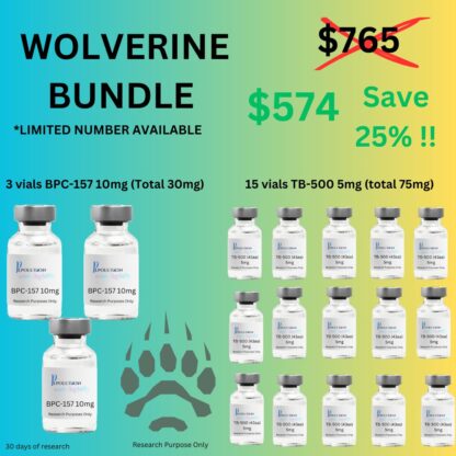 Wolverine Bundle BPC-157 10mg PLUS TB500 (TB-4) 5mg