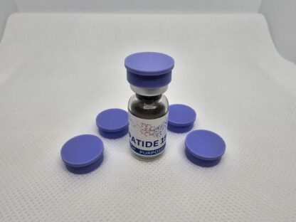 3ml Vial Caps for Peptide Storage - set of 5 purple