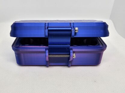 Peptide Storage Case 10-Vial hinged single clasp Silky purple magenta