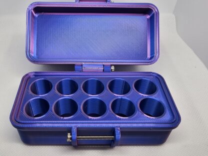 Peptide Storage Case 10-Vial hinged single clasp Silky purple magenta - Image 6