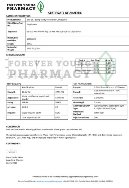 Wolverine Protocol Bundle BPC-157 10mg PLUS TB500 (TB-4) 5mg - Image 2