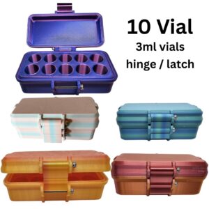 Peptide Storage 10-Vial Hinged Case