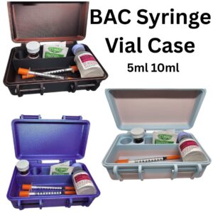 Peptide Storage Case (Holds) BAC syringe 5 & 10ml vial